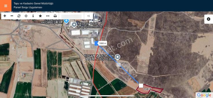 Taşpınar Gayrimenkulden Satılık Organize Yakını Uygun Tarla