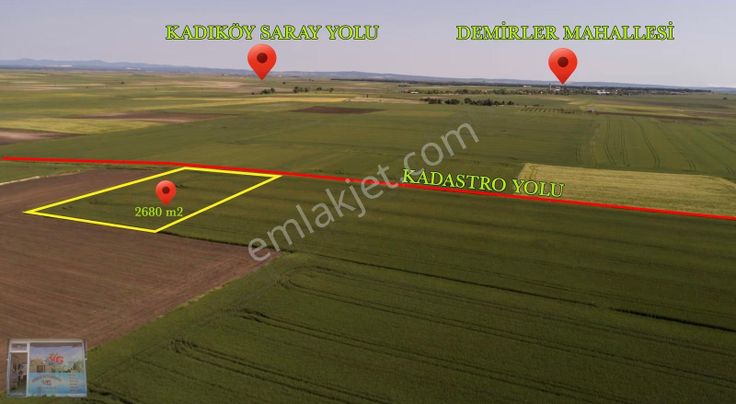 Saray Beyazköy Mahalesinde 2860 M2 Tek Tapu Tarla