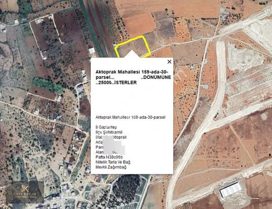 Aktoprak Mah.organize Dibinde Satlık 11.100m2 Satlık Ham Arazi