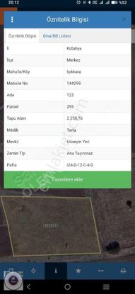 Kütahya Merkeze Yakin Kaplıca Da Satılık Tarla