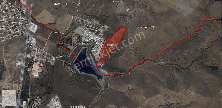 Seferihisar Ulamış Göl Kenarı Satılık 2000m2 Arsa