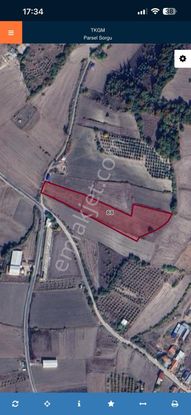 Net'den Bursa Behram Mh Çiftlik Yapımına Uygun 10.900 M Tarla