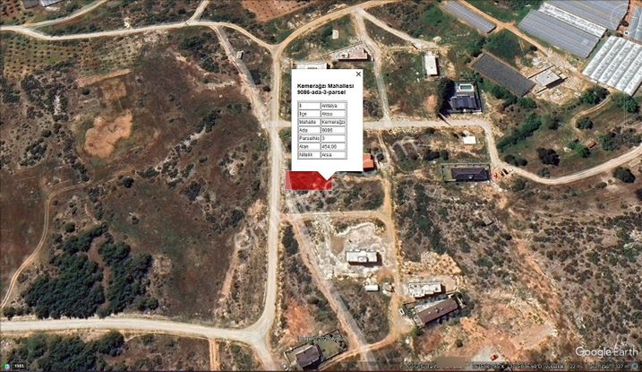 Antalya/kemerağzı 9086/3 Parsel (454m2) İmarlı Arsa