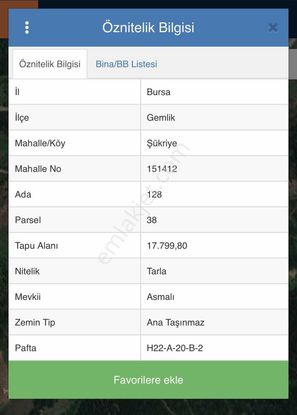 Cb Black Gemlik Şükriye Satılık 17.799m2 Fırsat Arazi*