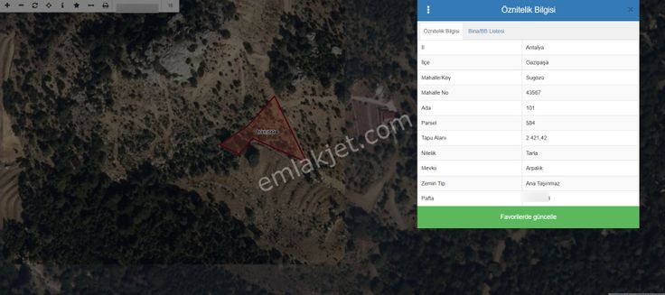Sugözü Mahallesinde Hem Yazlık Hem Bahçe Yapımına Uygun Muhteşem Tarla