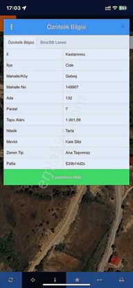 Türkan Emlaktan Denize Kuşbakışı, Yol Cepheli, 1.900 M² Arsa