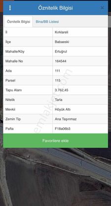 Emlakyap Tan Kırklareli Babaeski Ertuğrul Da Satılık 3762 M2 Tar