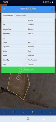 Güzelyurt Ilısu Yoluna Yakın Tarla