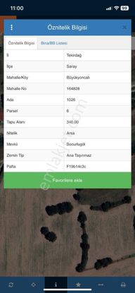 Satılık Arsa - Yeniköy/ Saray / Tekirdağ