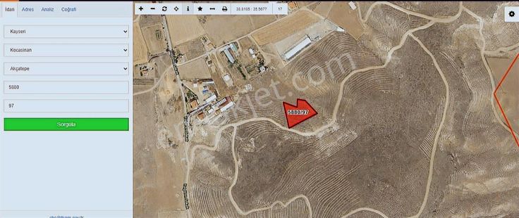 Kocasinan Akçatepe Mah. Mükemmel Konumlu Satılık Hisseli Tarla