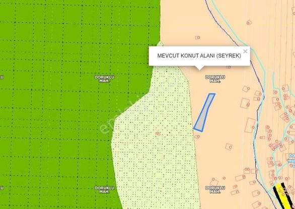 Türkiyem Gyo// Kocasinan Doruklu Mah. Tek Tapu 1.082 M2 Tarla