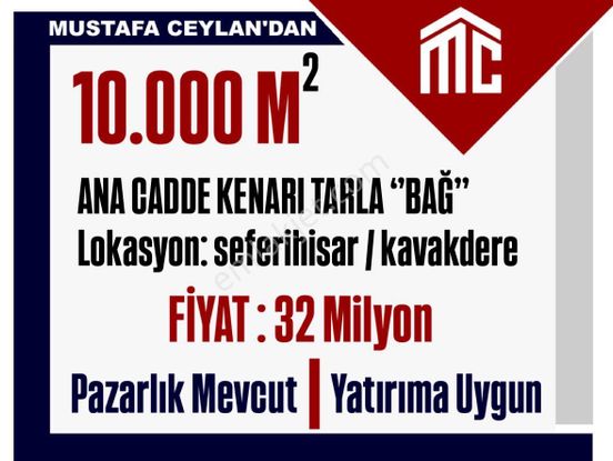 Seferihisar Kavakderede Satılık 10 Dönüm Tarla