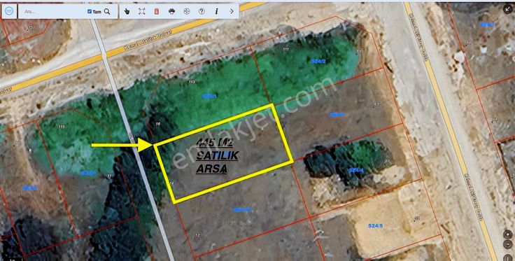 Yenice Köy Mahallesi.nde 445 M2 3 Kat İmarlı Satılık Arsa