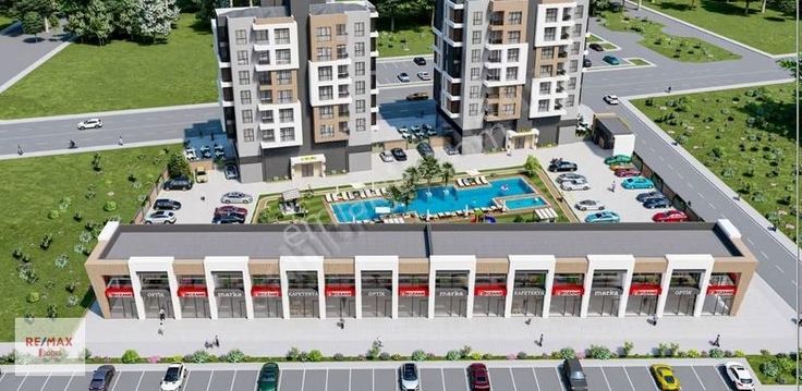 Sütçüler, Hastane Karşısı Havuzlu Site'de 1+1 Satılık Daire