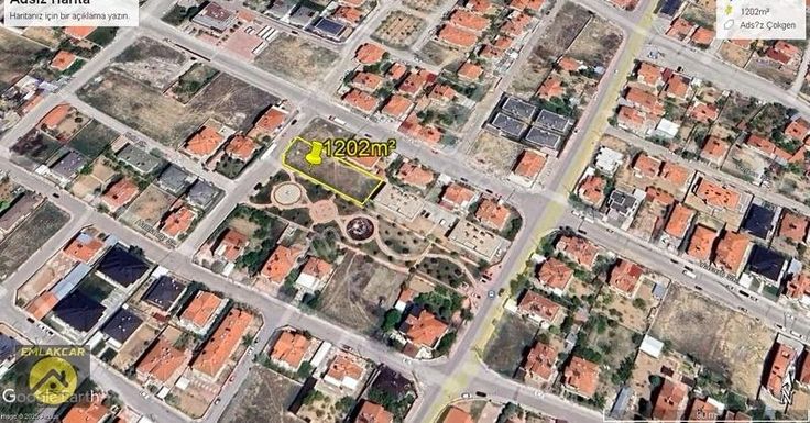 Emlakcar Dan Harmancıkta 1202m² İmarlı Köşe Parsel