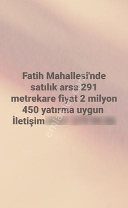 Fatih Mahallesinde Konumu Güzel Arsa