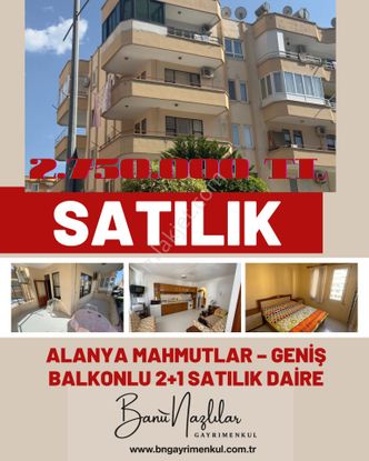 Alanya Mahmutlar – Geniş Balkonlu 2+1 Satılık Daire