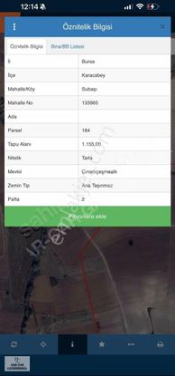 Subaşı' Da Fırsat Acil Satılık Uygun Tarla