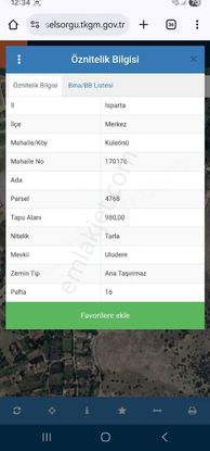 Apart İle Takas Olur Ispartaya 10 Dk Mesafrsinde Tarla