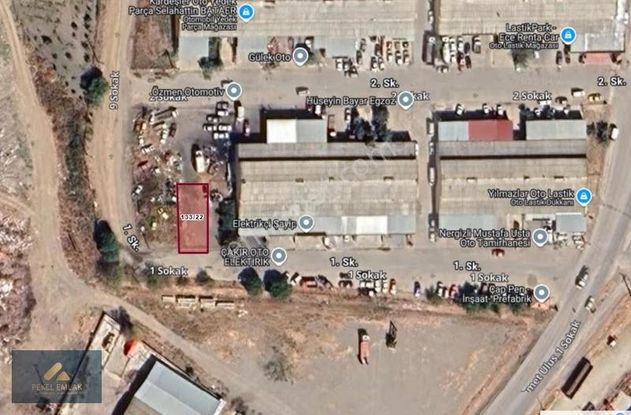 Balıkesir Bigadiç Sanayi Sitesinde Satılık 228 M2 Arsa