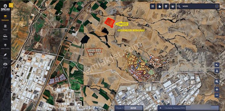 Sevindik'ten Türkobasında Osb Yakını Yatırımlık 1000 M2 Hisse