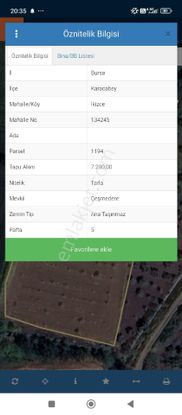 İkizce Mahallesi Satılık 7.200 Mt Kadastro Yollu Tek Tapu Müstakil Tarla Tosab 'a Çok Yakın ...