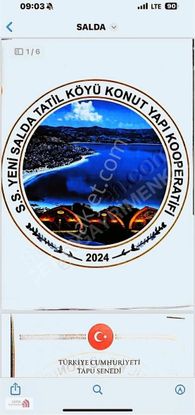 Salda Arsa Kooperatifinde Satılık Arsa Uygun Fiat