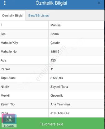 Manisa Soma'da Zeytinlik Tarla