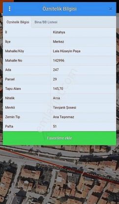 Kolçan Emlak'tan Lalahüseyin Paşa'da Satılık Arsa