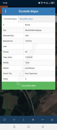 Bursa M. Kemalpaşa'da Otobana Yakın Arazi