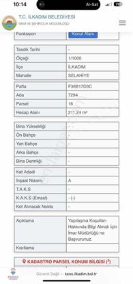 Cihan Çaylan'dan 5 Kata İmarlı Arsa Satılık