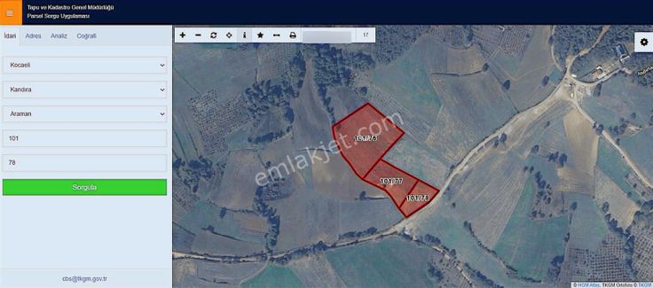 Kandıra Aramanda 15.630 M2 Yola Cephe Satılık Tarla