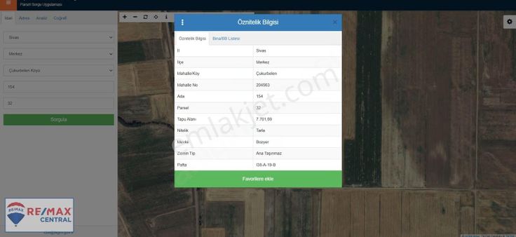 Remax Central'dan Çukurbelen'de Satılık 7.701,69 M2 Tarla
