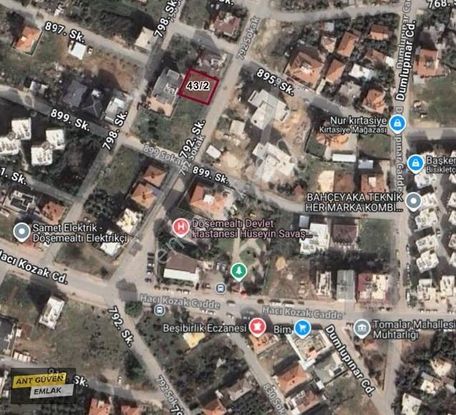 Semt Polikliniği 100 Metre Arkasında Tam Kare 367 M2 Arsa