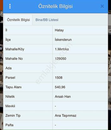Fms Gayrimenkulden İskenderun' Un Kalbinde Çarşı Merkezde Arazi