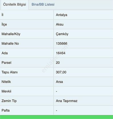Aksu Çam Köyde Villa İmarlı Satılık Arsa
