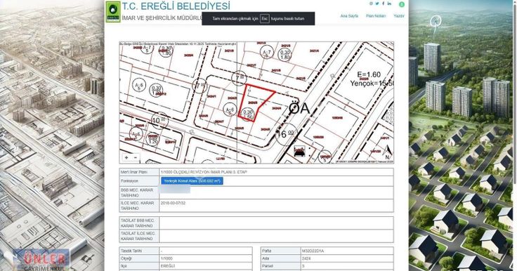 Orhangazide 6 Kata İmarlı 292 Metrekare Arsa Hissemiz Satılıktır