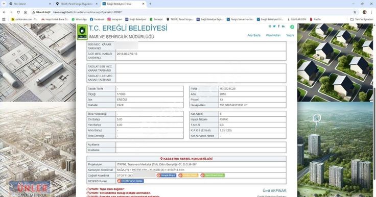 Cahı Mahallesinde Otogar Yolunda 10 Dairelik 5 Kata İmarlı 554 Metrekare Arsamız Satılıktır.