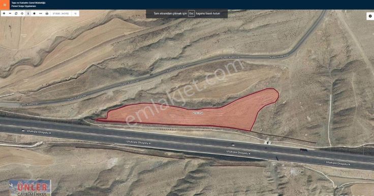 Otoban Üzerinde Ulukışla Güneyköyde Satılık Tek Tapu Tarlamız Satılık