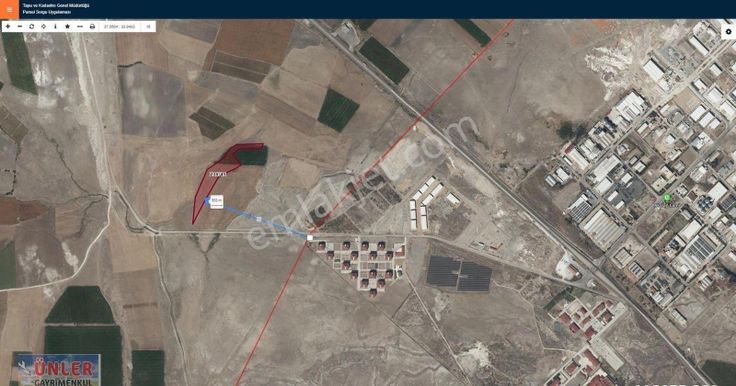 Hortuda Cezaevi Yanında İmara Aday 24682 Metrekare Tarlamız Satılıktır.