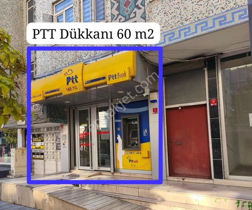 Emlak 72'den Yapı Kredi Yanı Sokağında Ptt Nin Olduğu Dükkan Ve Bodrum Satılık