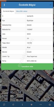 Eyyübiye Direklide Cadde Üzerinde Satılık Arsa