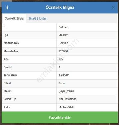 Emlak 72'den Bedyan'da Yatırımlık Müstakil Tarla