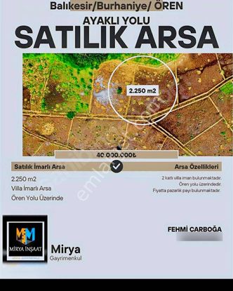 Mirya Gayrimenkul Den Ören De Satılık Arsa
