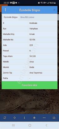 Kırıkkale Yahşihan Irmak Ankara Yoluna Yakın Satılık 341 M2 Arsa