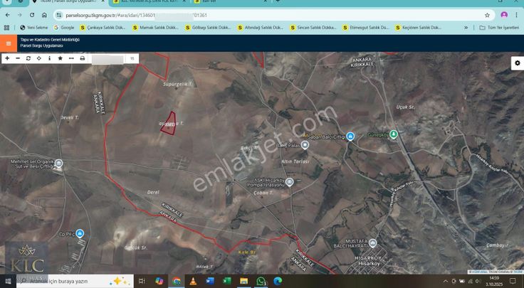 Klc Yatırım A.ş' Den Yahşiyanda Tek Tapu 21.674m² Tarla