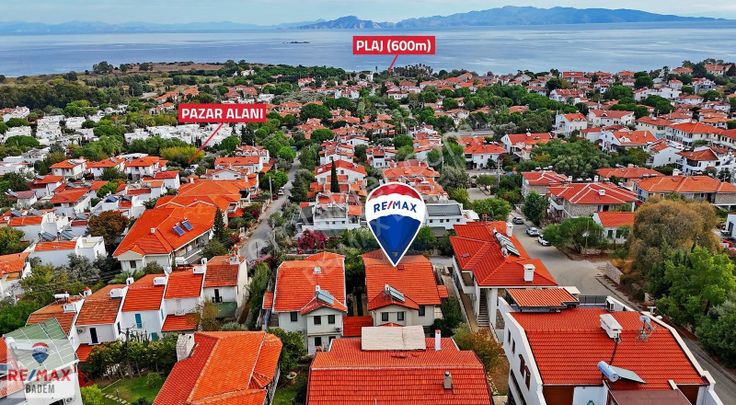 Datça Özbelde Deniz Manzaralı 412m2 Arsa Paylı Satılık 4+2 Villa