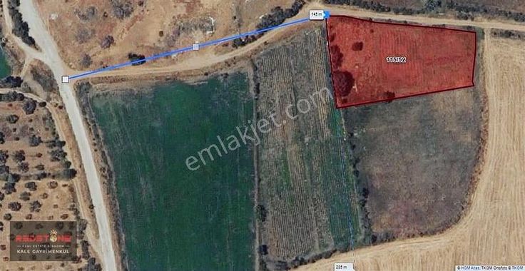 Çanakkale Bayramiç Örenli Köyü 1/3 Hisse Tarla Yola 86m Cephedir