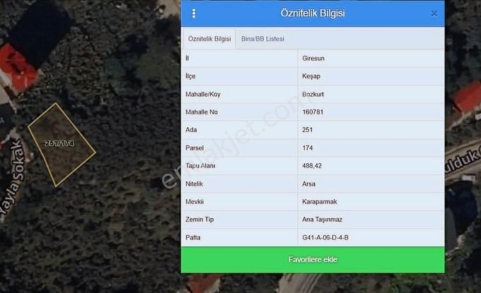 Delta Gayrimenkul'den Keşap Bozkurt Mah İmarlı Fırsat Arsa...