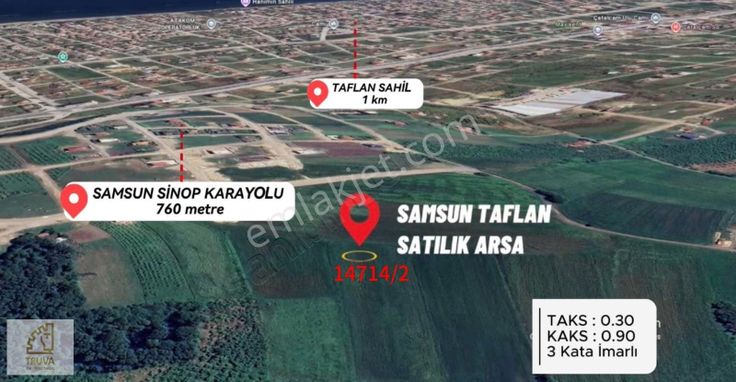 Truva'dan Atakum Taflan Hanımtepe'de 3 Kata İmarlı Fırsat Arsa